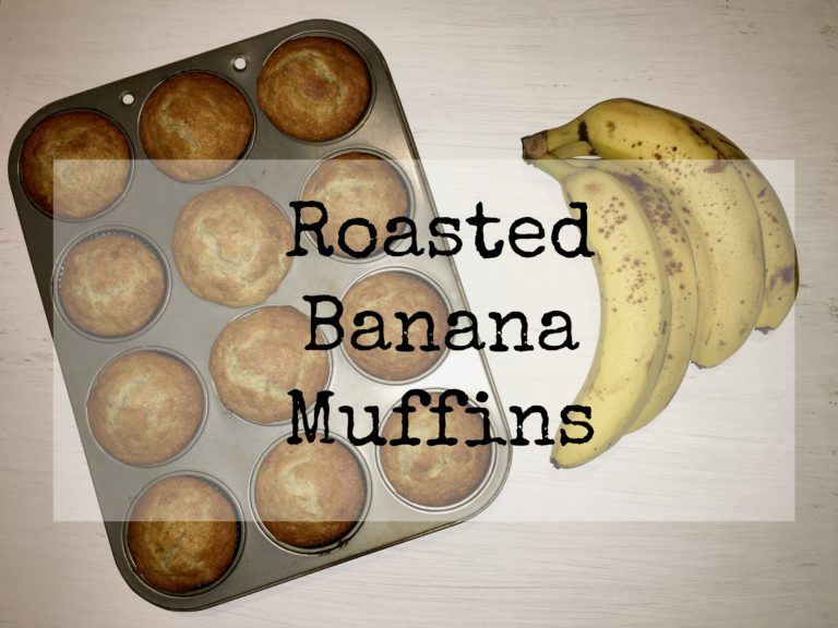 Roasted Banana Muffins