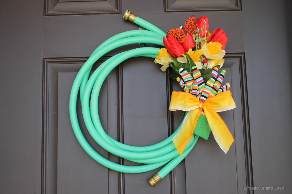 spring hose wreath