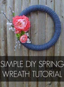 polka dot spring wreath