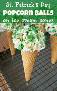 St. Patrick's popcorn balls