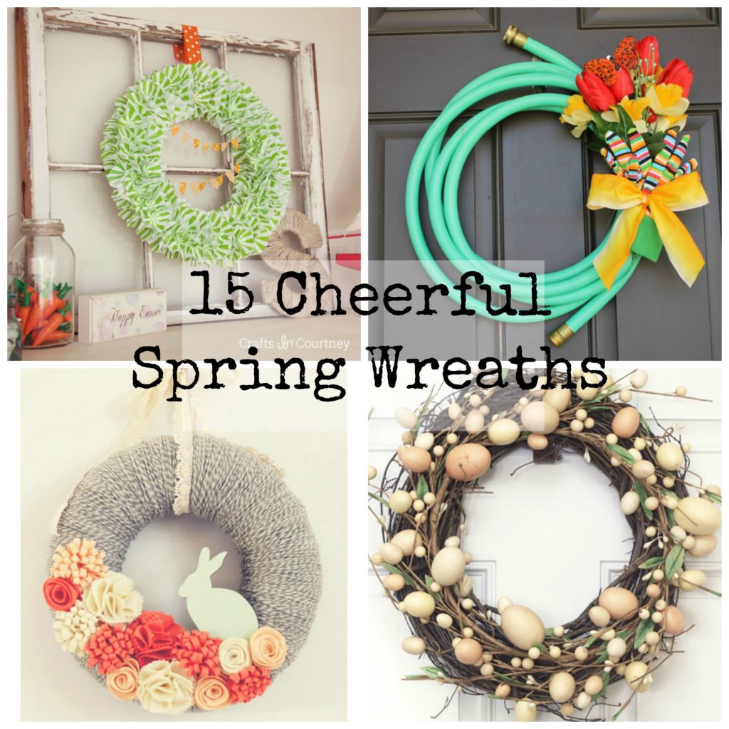 15 cheerful spring wreaths