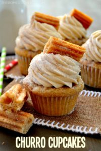 churro cupcakes