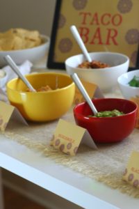 Taco Bar with Printables