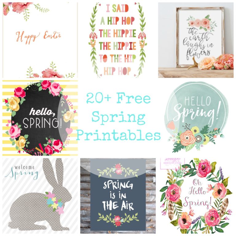 20+ Free Spring Printables