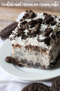 Cookies and Cream Oreo Ice Cream Cake