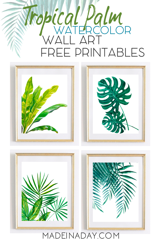 Tropical-Palm-Wall-Art-Watercolor-Printables