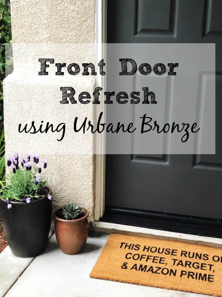 A Front Door Refresh With Urbane Bronze Paint