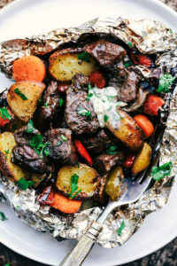 steak-foil-packet-with-garlic-butter