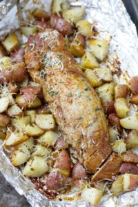 porkloin-and-potatoes-foil-pack