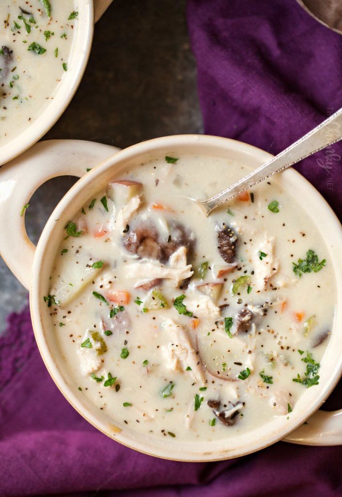 Creamy-Chicken-Mushroom-Chowder