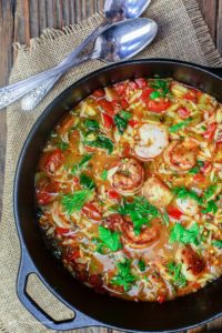 Mediterranean-Shrimp-Orzo-Soup